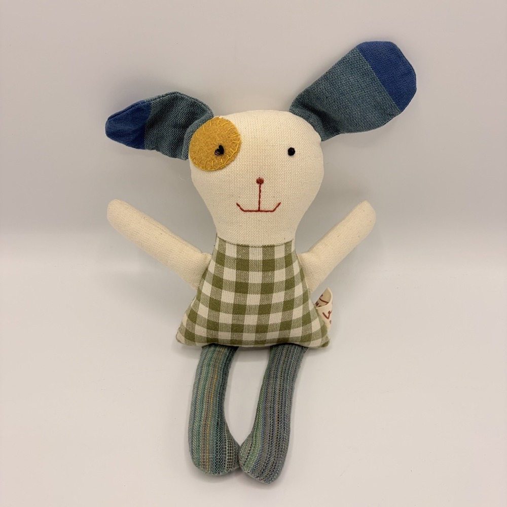 Vian San Fransisco Bunny Plush‎ 8" Handmade Cloth Patchwork Toy Pet Lovey